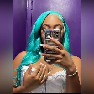 Vibrant Teal Wig